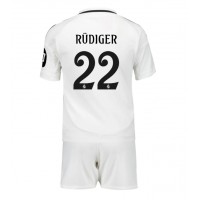 Real Madrid Antonio Rudiger #22 Hemmatröja Barn 2024-25 Kortärmad (+ Korta byxor)